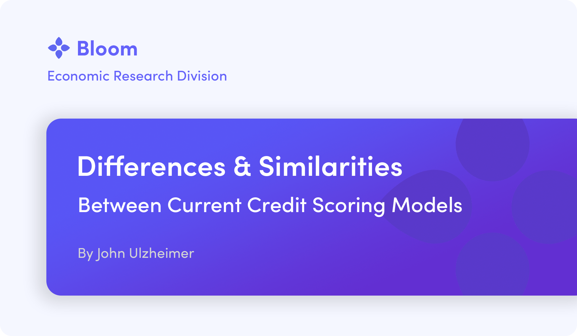 credit scoring models