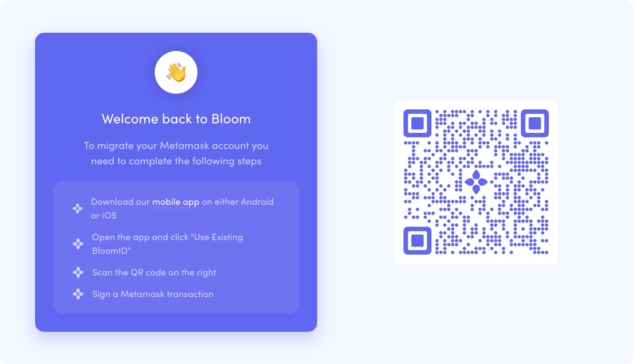 bloom id with metamask