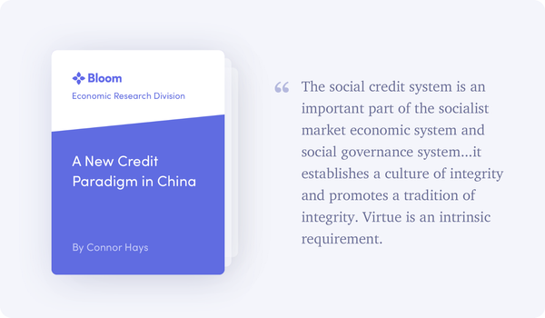 BERD Report: A New Credit Paradigm in China