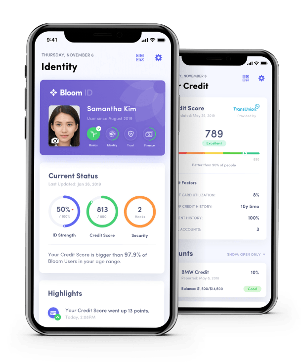 Bloom: Secure Identity And Credit Scoring